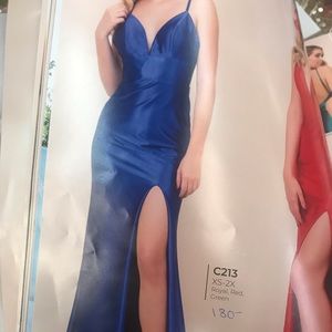 Royal blue fancy dress